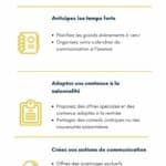 Infographie pour bien communiquer à la rentrée